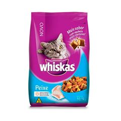 Ração Para Gatos Whiskas Peixe 10,1kg