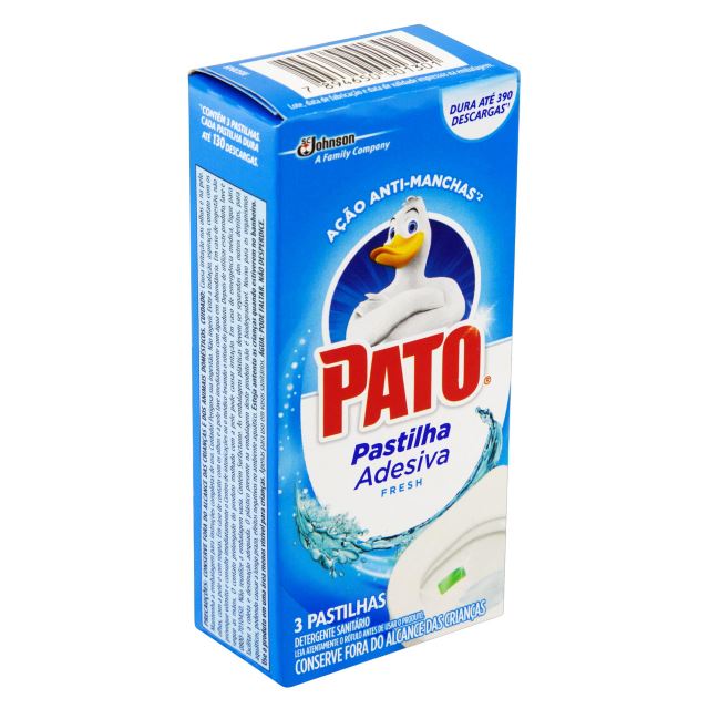 Desodorizador Sanitário Pato Pastilha Adesiva Fresh | Com 3 Unidades