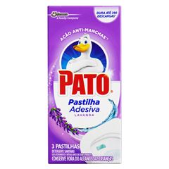 Desodorizador Sanitário Pato Pastilha Adesiva Lavanda | Com 3 Unidades