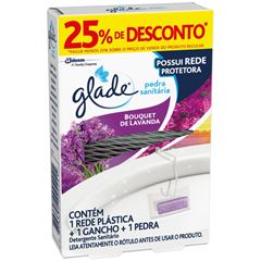 Desodorizador Sanitário Glade Pedra Lavanda Com 25% Desconto 25g   
