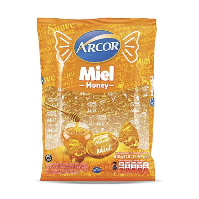 Bala Recheada Arcor Miel Honey 600g