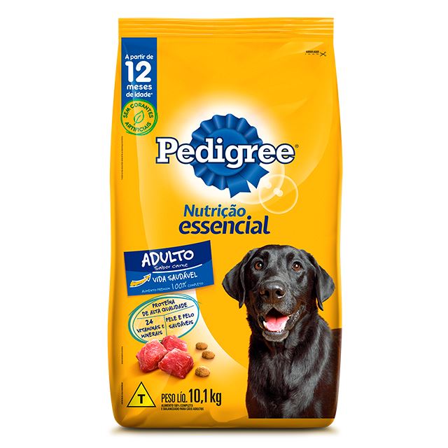 Ração Para Cães Pedigree Nutrição Essencil Adultos 10,1kg