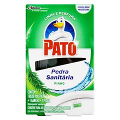 Desodorizador Sanitário Pato Pinho (1 Rede Plástica + 1 Gancho + 1 Pedra) 25g  