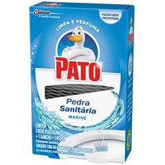 Desodorizador Sanitário Pato Pedra Marine 25g (Rede + Gancho + Pedra)