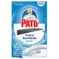 Desodorizador Sanitário Pato Pedra Marine 25g (Rede + Gancho + Pedra)