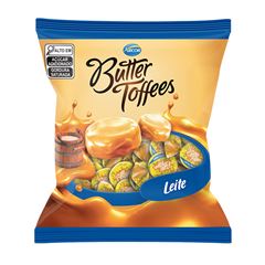 Bala Recheada Arcor Butter Toffees Leite 100g | Com 17 Unidades
