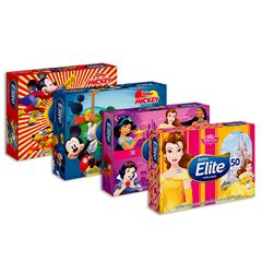 Lenço De Papel Softys Elite Kids | Caixa Com 50 Folhas