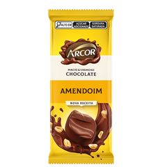 Chocolate Em Barra Arcor Amendoim 80g