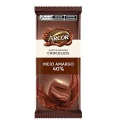 Chocolate Em Barra Arcor Meio Amargo 40% Cacau 80g