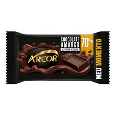 Chocolate Em Barra Arcor Amargo 70% Cacau 20g