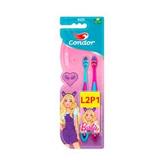 Escova Dental Condor Kids+ Barbie Macia Promocional 2 Pack | Ref: 8270-0