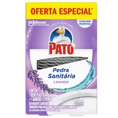 Desodorizador Sanitário Pato Pedra Lavanda 25g (Rede + Gancho + Pedra) | 25% De Desconto