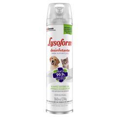 Desinfetante Lysoform Pets Aerossol Original 360ml