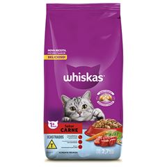 Ração Para Gatos Whiskas Gatos Castrados Carne 2,7kg