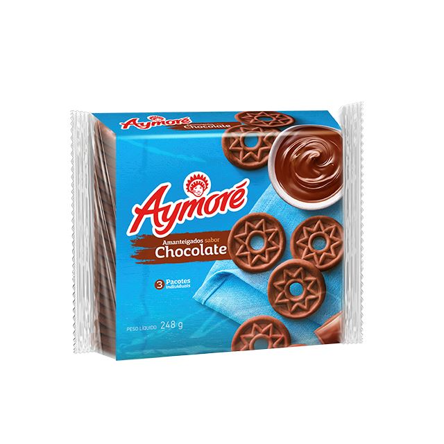 Biscoito Aymoré Amanteigado Chocolate 248g