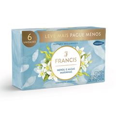 SABONETE EM BARRA FRANCIS NEROLI E ALGAS MARINHAS CLÁSSICO C/6 UNIDADES 6X90G