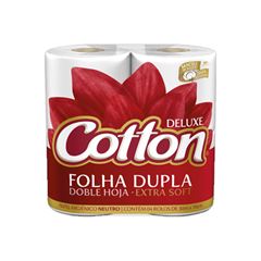 Papel Higiênico Cotton Softys Folha Dupla 30m | Com 4 Unidades 