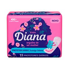 Absorvente Externo Diana Diário | Com 15 Unidades 
