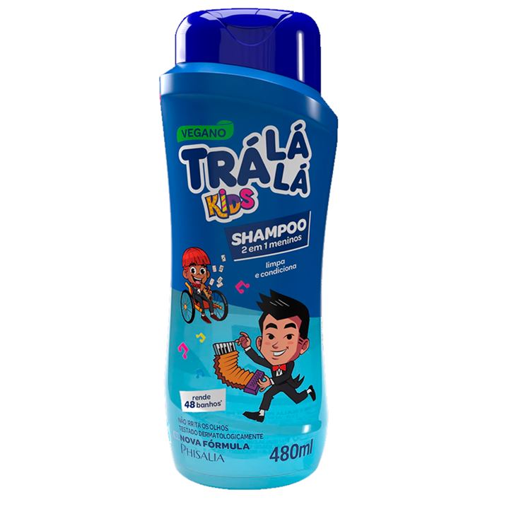 Shampoo 2 em 1 Trá Lá Lá Kids 480ml