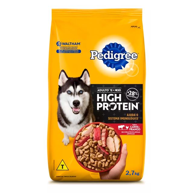Ração Para Cães Pedigree High Protein Adulto 2,7Kg