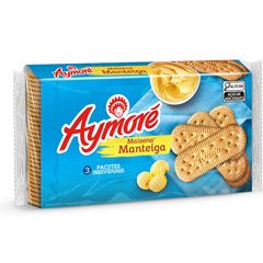 BISCOITO AYMORÉ MAIZENA MULTPACK MANTEIGA 345G