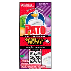 Desodorizador Sanitário Pato Pastilha Adesiva Game Das Frutas | Com 3 Unidades