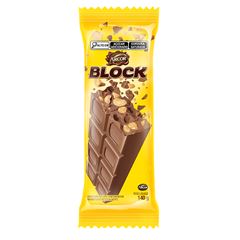 Chocolate Em Barra Block Com Amendoim 140g Unitário 