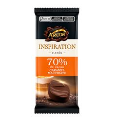Chocolate Arcor Inspiration Cafés 70% De Cacau Caramel Macchiato 80g