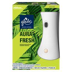 DESODORIZADOR GLADE AUTOMATIC SPRAY APARELHO + REFIL AURA FRESH 269ML