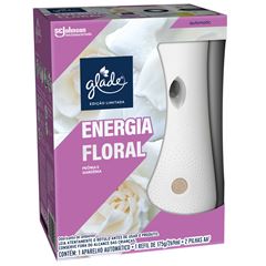 DESODORIZADOR GLADE AUTOMATIC SPRAY APARELHO + REFIL ENERGIA FLORAL 269ML