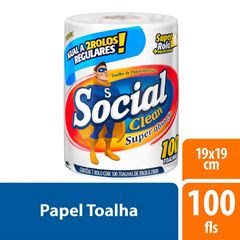 TOALHA DE PAPEL SOCIAL | 100 FOLHAS