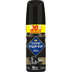 CERA PARA CALÇADOS INGLEZA PRETA 60ML | 20% DE DESCONTO