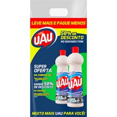 KIT DESENGORDURANTE UAU LIMAO 2X500ML