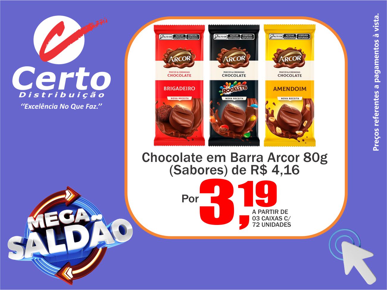 Chocolate Em Barra Arcor 